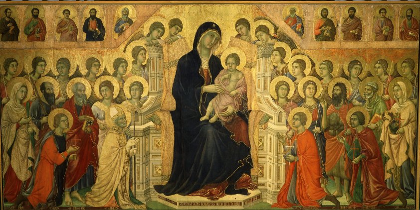 I will give a powerpoint presentation this Sunday at 2:00PM about Duccio and the Maesta and the Secret Siena at the Lombard Library, 110 W. Maple, at 2:00PM